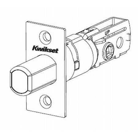 Kwikset Adjustable Square Deadbolt Latch Bright Chrome Finish 83370-26